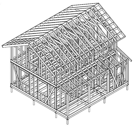 Схемы постройки каркасных домов своими руками: Пошаговая инструкция +Видео